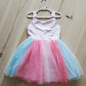 Little Girls Tutu Glitter Dress